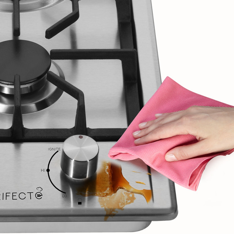 Trifecte 12 In. Gas Cooktop,Stainless Steel Gas Cooktop,NG/LPG